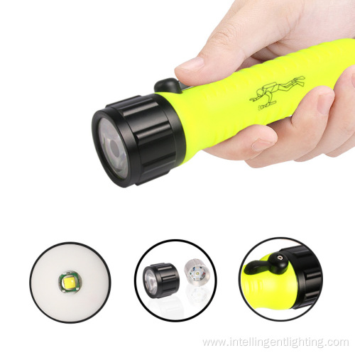 Dry Battery Bright Led Torch Underwater Dive Flashlight